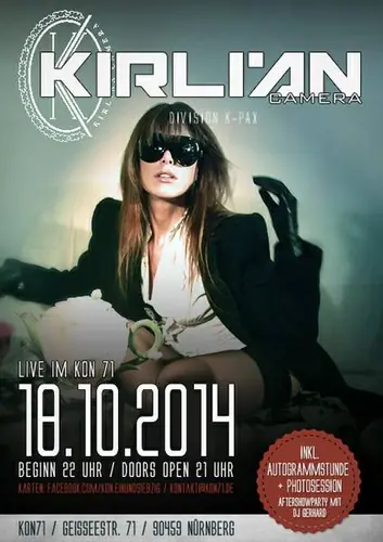 Kirlian Camera flyer
