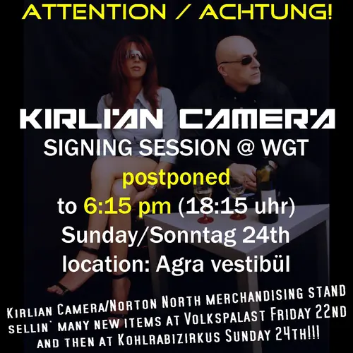 Kirlian Camera flyer