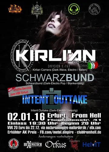 Kirlian Camera flyer